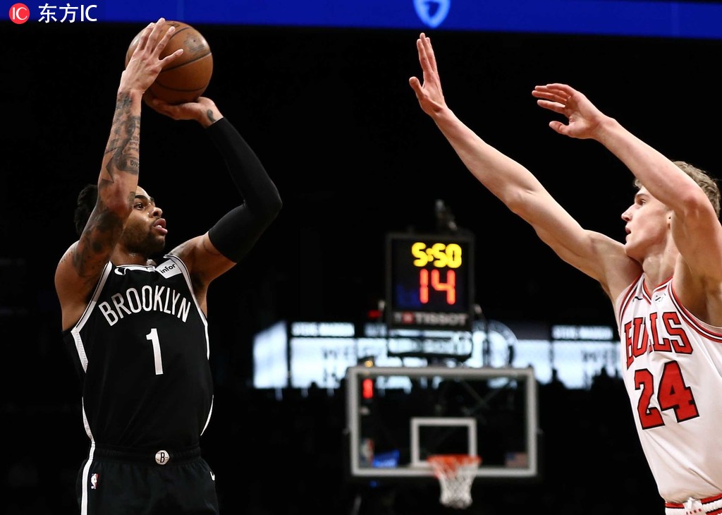 篮网险胜北京队,拉文刷新纪录 篮网险胜北京队,拉文刷新纪录